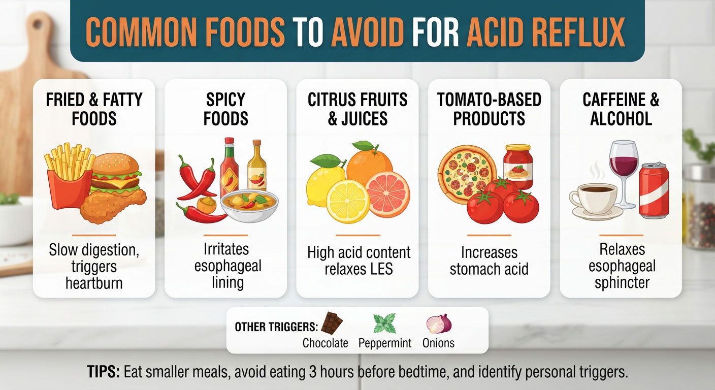 food to avoid for acid reflux