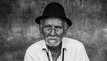 Portrait-of-an-Elderly-Man-in-Black-and-White