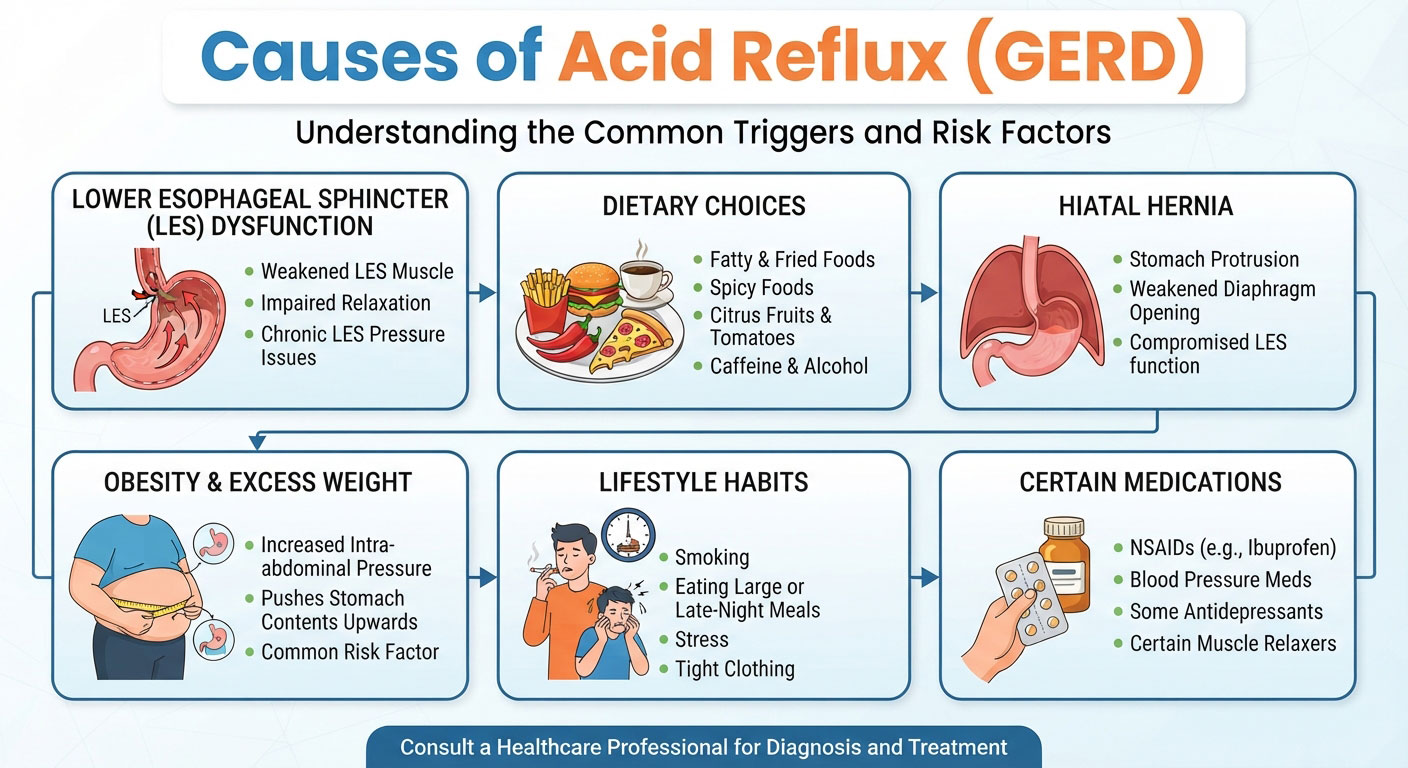 causes of acid reflux
