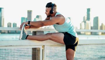 stretching